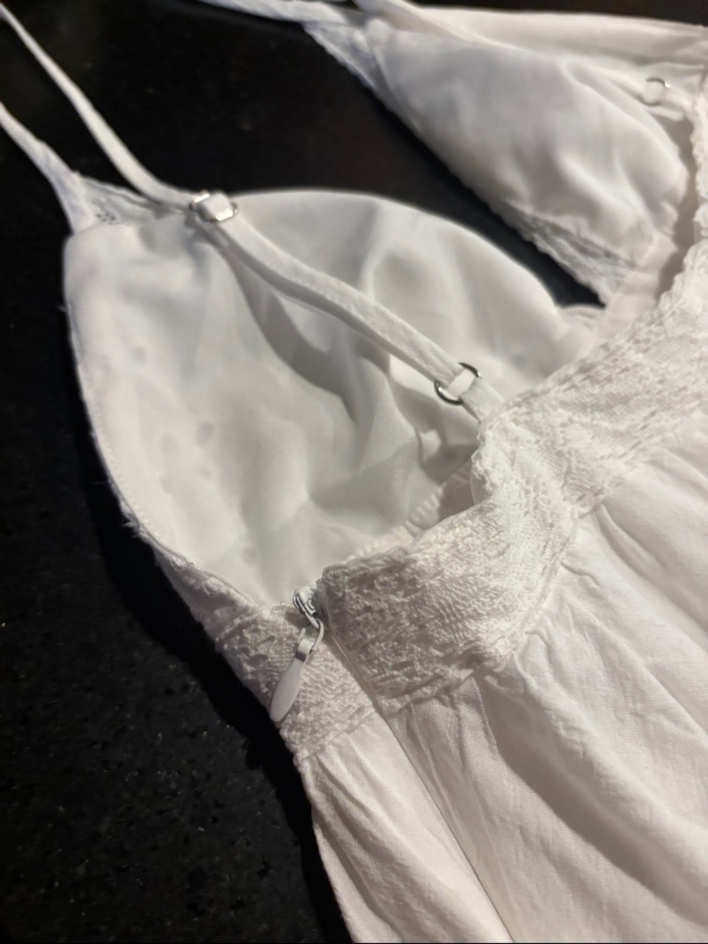 Princess Polly White Eyelet Tiered Dress / Top - Picture 8 of 9